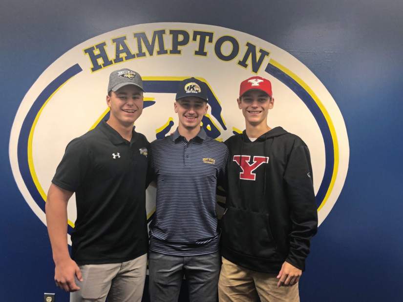 Hampton trio to play Division I baseball next season