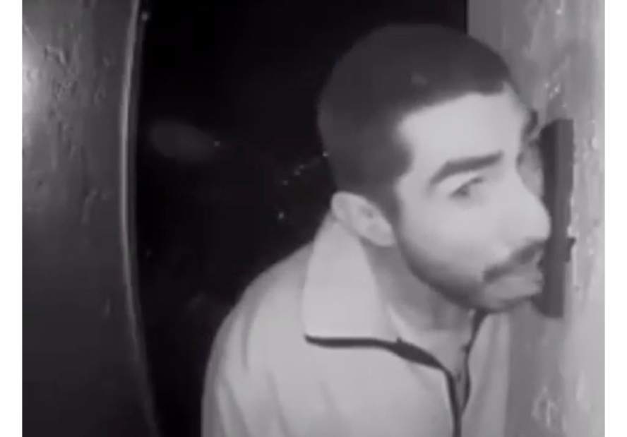 Man caught licking doorbell of California home