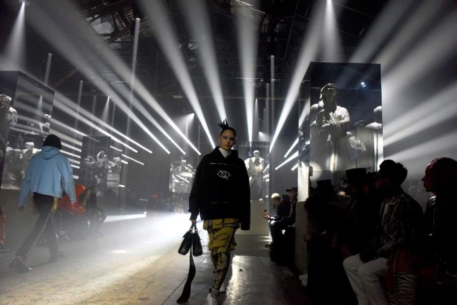 Palm Angels lights up NY Fashion Week with strobes, stags