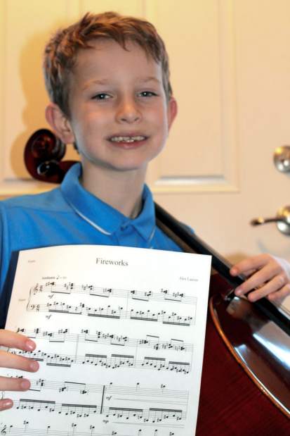 Second-grader hits all the right notes with contest-winning composition