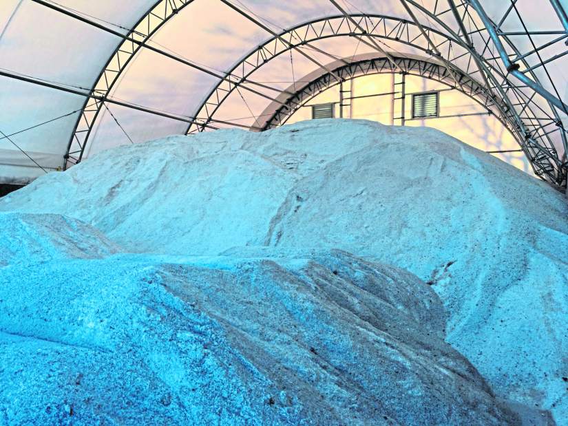 Clarion PennDOT crews recognized for effective, green management of salt stockpiles